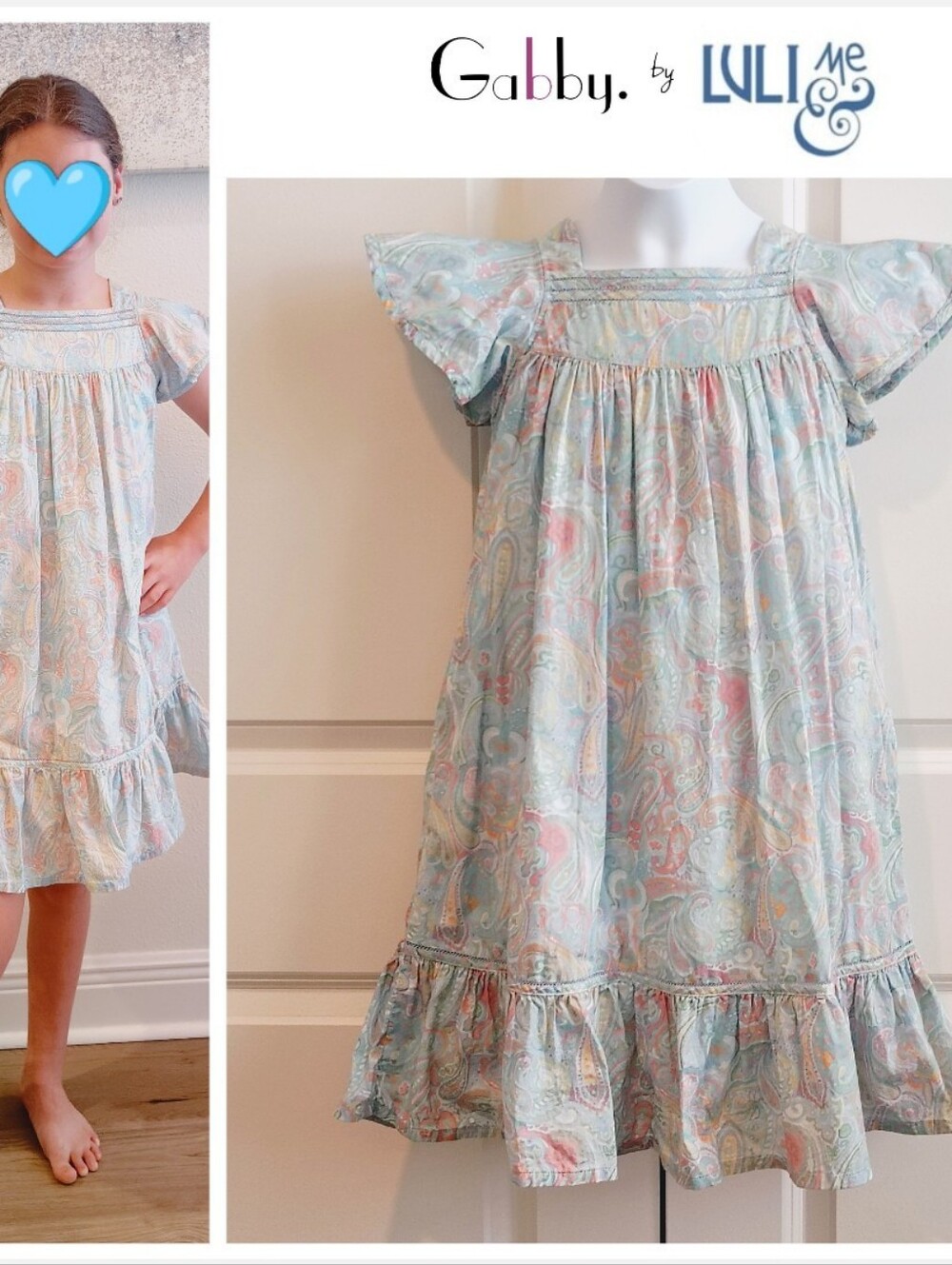 Gabby by Luli & Me Muted Paisley Dress (TX Brand)